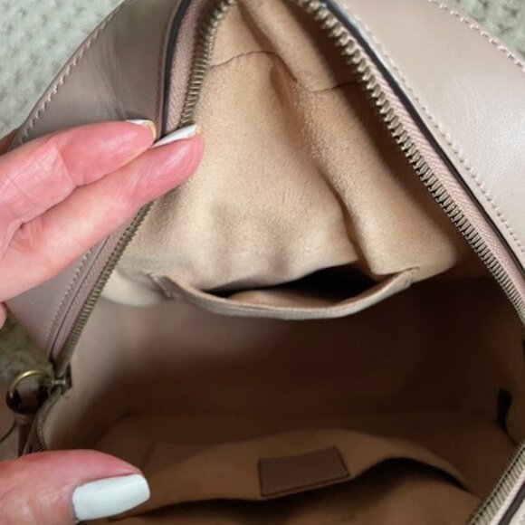 Gucci Beige Calfskin Matelasse GG Marmont Backpack main image 6